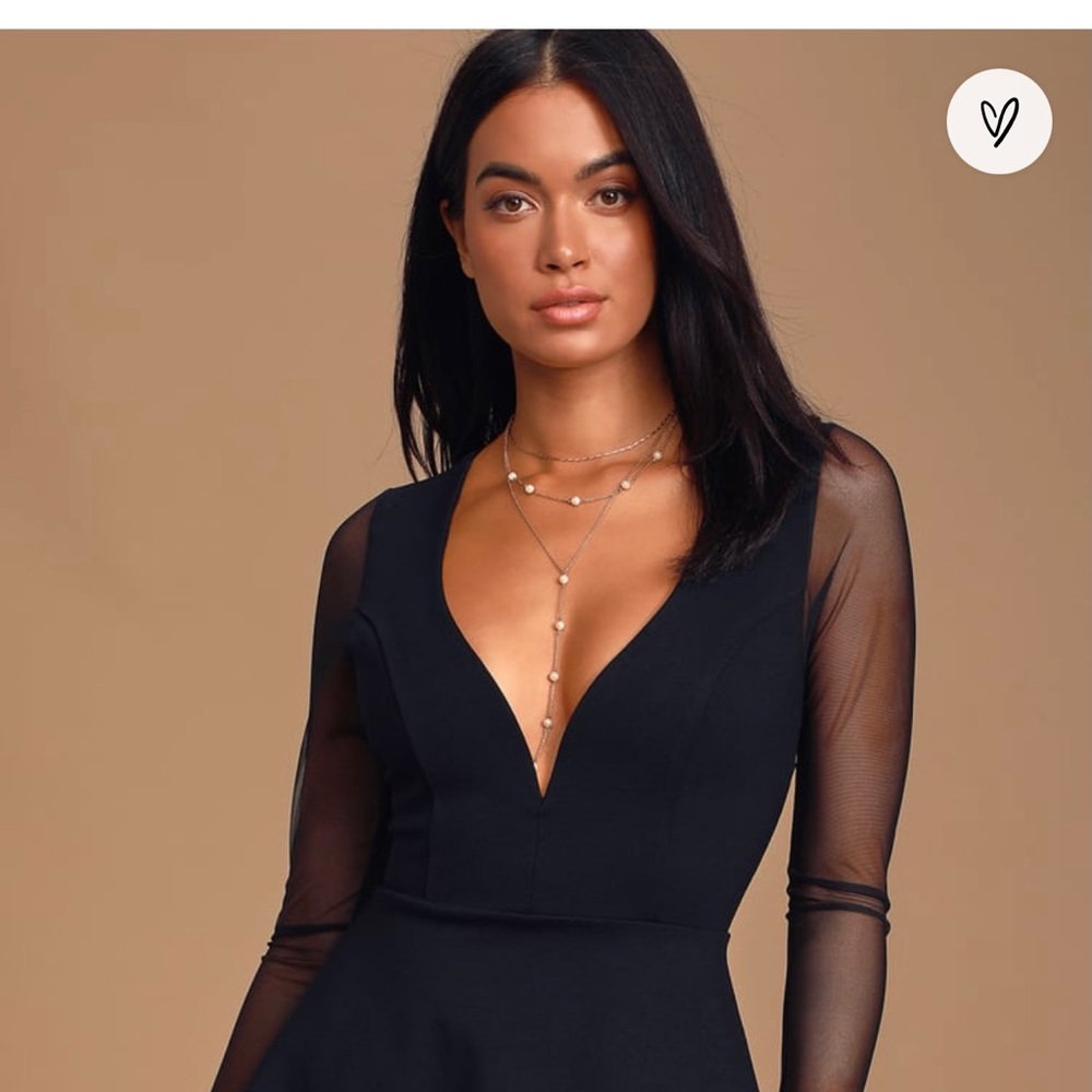 Black skater dress